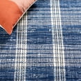 thumbnail image 4 of Safavieh Montauk Yazmin Checkered Cotton Area Rug, Blue/Beige, 8' x 10', 4 of 9