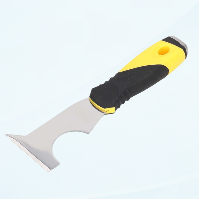 Putty Scraper, Multifunctional Putty Knife Stainless Steel Plastic Ergonomically Designed Easy Storage for Home Renovation 6.5cm