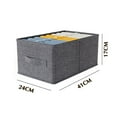 thumbnail image 4 of Foldable Closet Organizer Bins Storage Bins Organizer Containers for Shelves Home Office Clothes, 4 of 4