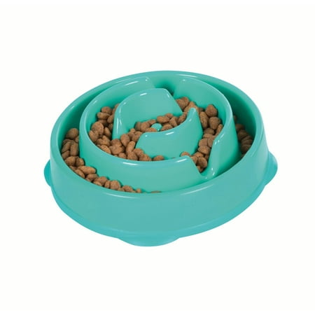 Outward Hound Fun Feeder Slo Bowl Dog Bowl Turquoise Small
