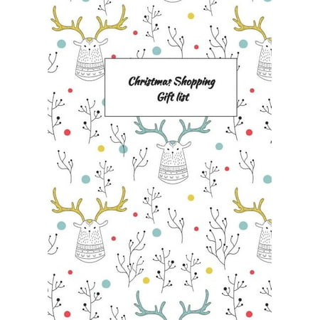 Christmas Shopping Gift List: Gift Tracker Holiday Shopping List and Gift Ideas Recorder Organizer Planner .