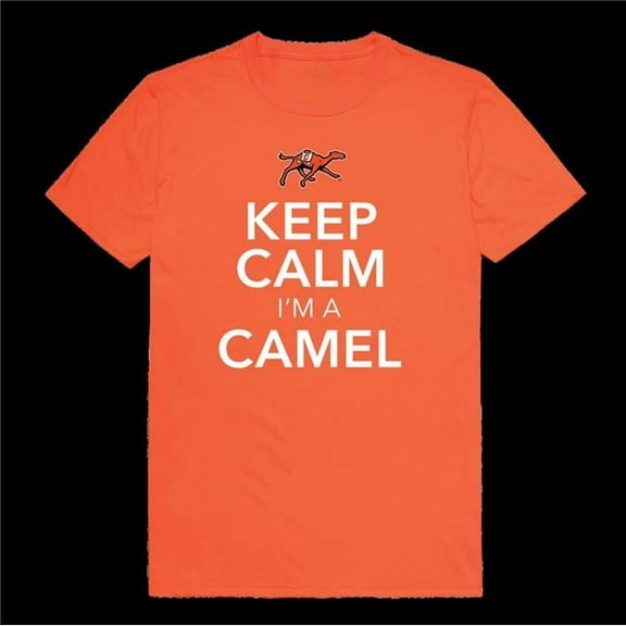 W Republic 523-276-ON2-04 Campbell University Fighting Camels Keep Calm T-Shirt, Orange - Extra Large