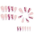 thumbnail image 3 of Mcolor Press on Nails Medium Almond, Spring Summer Nude Glue on Gel Nails, 24Pcs Short Stiletto Acrylic False Nails Kits Reusable UV Finish Full Cover Stick on Nails for Women Gift, 3 of 7
