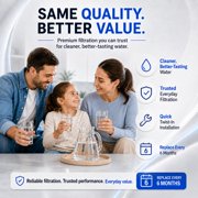 Refresh R-9690 3-Pack Refrigerator Water Filter Replacement for LG LT700P, ADQ36006101, Kenmore 46-9690, ADQ36006102, LT700PC, NSF/ANSI 42, 6-Month