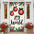 thumbnail image 3 of Festive Design Christmas Banner Decorative Ornaments Holiday Backdrop Joy for Holiday Party Indoor Decoration Winter Celebration, 3 of 9