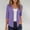 Purple women blazer cardigan a1, variant on Yrmaups Loose Fit 3/4 Sleeve Blazer Cardigan for Women, Casual Open Front Solid CoverUp, Soft Knit Top for Office Travel Daily Wear Layering, Red S