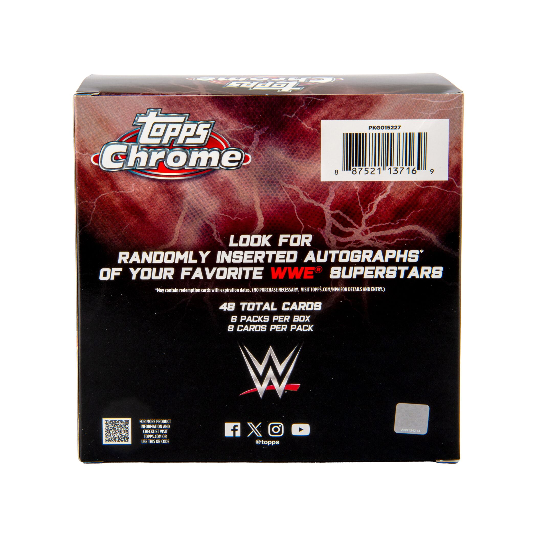 Free Shipping! Topps 2025 WWE Chrome Wrestling Trading Cards Mega