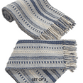thumbnail image 2 of Hand Woven Cotton Rustic Throw Blankets - All Season Comfort with Tassels (Set of 2, 50x60 inches), 2 of 5