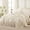 Beige-Super King Plus(128''x120''), variant on Beige Super King Plus(128''x120'') 3-Piece Ruffle Comforter Bedding Set