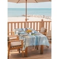thumbnail image 2 of 60x120 Inch Outdoor Tablecloth with Umbrella Hole Zipper Rectangle Hydrangeas Flowers Rectangular Tablecloths Outside Waterproof Coastal Seaside Starfish Summer Patio Table Cover for Picnic Party, 2 of 8