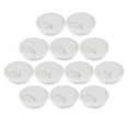 thumbnail image 1 of 12pcs Office PC Computer Desk Grommet Cable Hole Cover 50mm Diameter (Grey White), 1 of 8