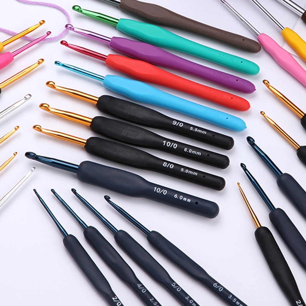 5 Set 2.0mm-6.0mm Crochet Hook Set Practical Knitting Needle Crochet Needle