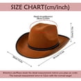 thumbnail image 4 of Unisex Western Cowboy Hat With Studded Leather Band Wide‑Brim Hat Vintage Festival Party Cosplay Outdoor Travel Fashion Head‑Accessory, 4 of 6