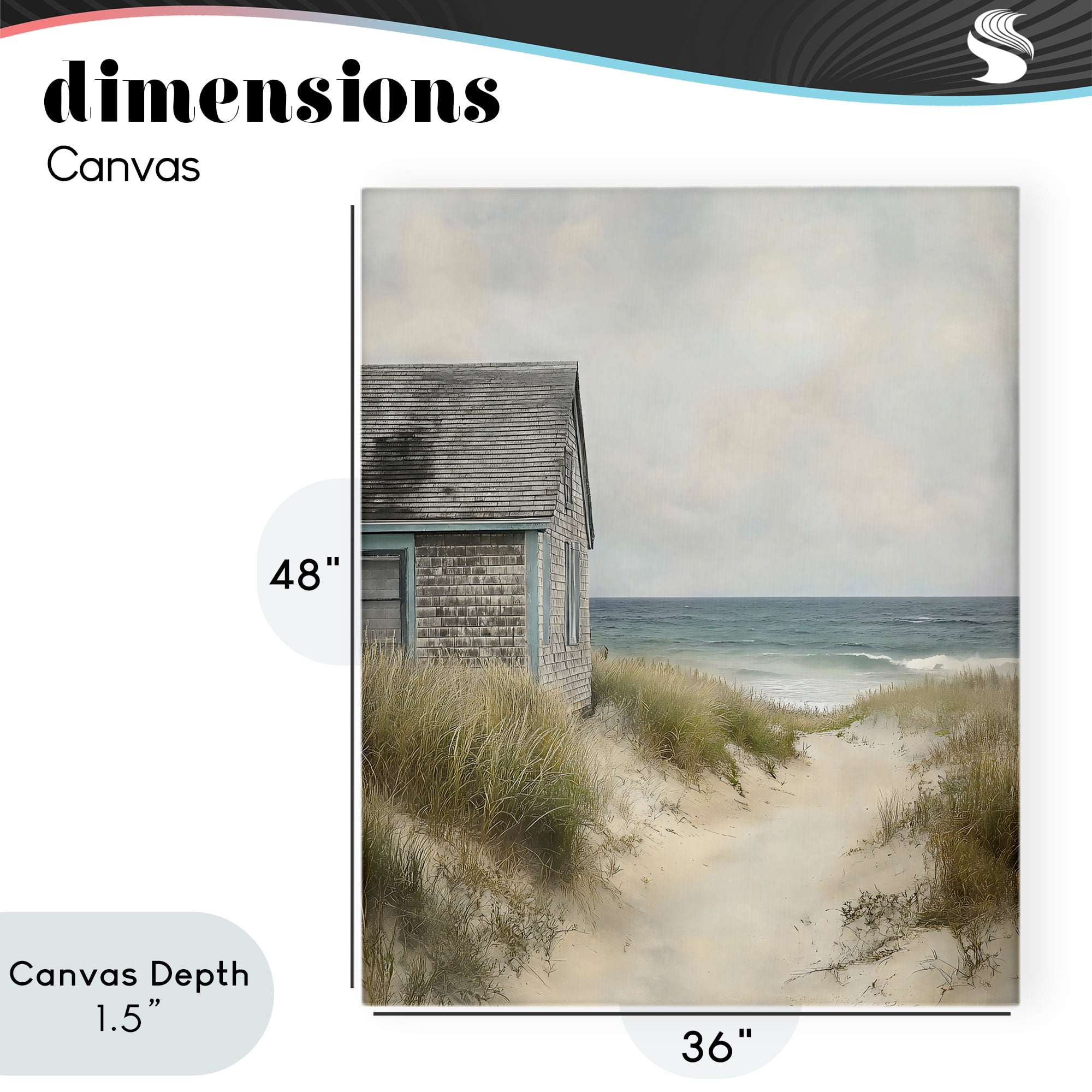 Stupell Industries Oceanfront Cottage on Dune Path Canvas Wall Art, design by Creative Studio
