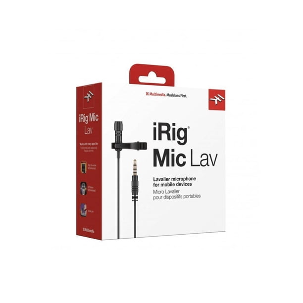 Micrófono Lavalier IRIG MIC LAV IK MULTIMEDIA negro 13x14x4 IK MULTIMEDIA