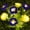 Blue, variant on Solar Flower Lights Outdoor Garden Decorative Ground Stake Lights LED Simulated Silk Flower Landscape Lighting for Lawn Pathway Patio Yard Decor - 26.4 Inch Tall Weatherproof Auto On Off