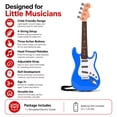 thumbnail image 4 of 17 Inch Electric Guitar Toy for Kids Age 3-12, 4 String Musical Instrument with Strap, Red Portable Learner Playset for Boys Girls, 4 of 8