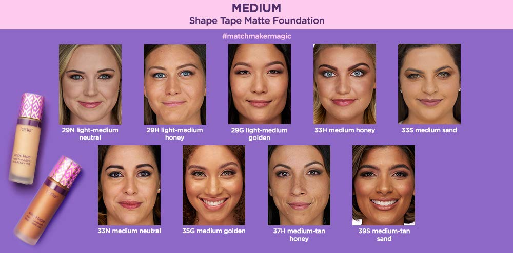 Tarte Double Duty Beauty Shape Tape Matte Foundation - 37H Medium-Tan Honey
