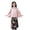 v#1793Pink3732, variant on Toddler Girls Leaf Print Batwing Tops And Dress Set Casual Outfit Daily Spring Summer Clothes Kids Birthday Child O-Neck Clothes Sets