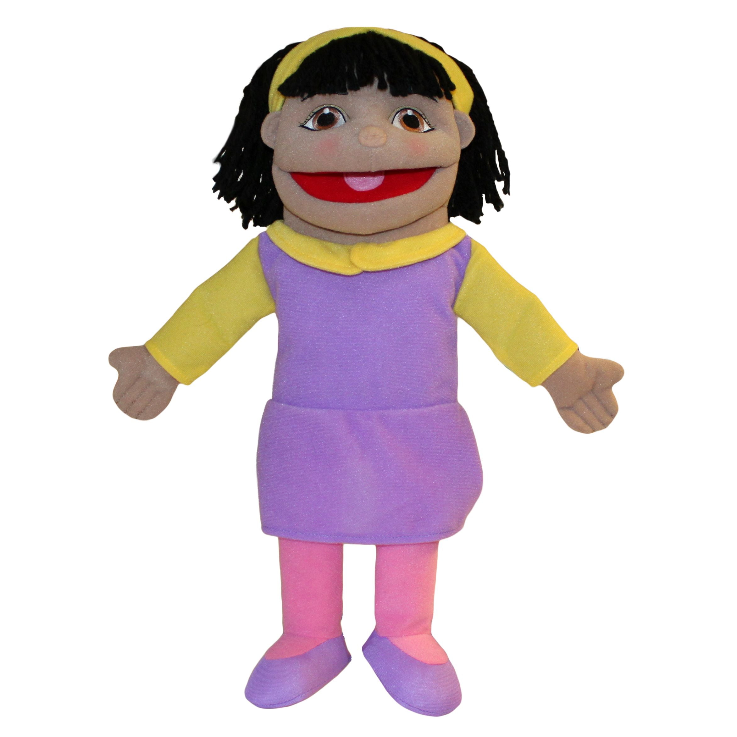 Puppet Company Small Girl Hand Puppet Olive Skin Tone