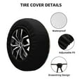 thumbnail image 4 of Cute Cartoon Rick And Morty Spare Tire Cover Wheel Protectors For Trailer Rv Suv Truck Camper Travel Fits For Tire Diameter 14 Inch, 4 of 7