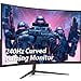 thumbnail image 3 of Z-Edge 27-inch Curved Gaming Monitor 16:9 1920x1080 240Hz 1ms Frameless LED Gaming Monitor, UG27P AMD Freesync Premium Display Port HDMI, 3 of 4