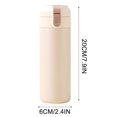 thumbnail image 4 of Tuvgenk Insulated Water Bottle 13 Oz Stainless Steel Water Bottle Flask Reusable White Leak Proof for Home Office Outdoor Travel, 4 of 5