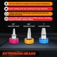 thumbnail image 3 of Kit de herramientas de expansión de tubos PEX Saker PEX-A con 1/2, 3/4 y 1 pulgada, 3 of 8