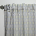 thumbnail image 3 of Designart 'Golden Cornflower Retro Pattern' Mid-Century Modern Curtain Panel, 3 of 5