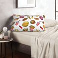 thumbnail image 5 of Plush Throw Pillow Covers, Cute Food Ketchup Potato Chips Pillow Cases with Invisible Zipper, Breathable Microfiber Pillow Cases Standard Size for Sleeping Bedroom Sofa Living Room 14x20, 5 of 5