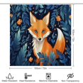 thumbnail image 2 of Jungle Fox Cartoon Pattern Shower Curtain Set Waterproof Bathroom Toilet Seat Cover Bath Non-slip Mat Rug Carpet Bath Decor 4pcs, 2 of 8