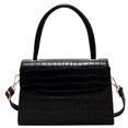 thumbnail image 1 of Bolso de mano pequeño de piel de cocodrilo para mujer, bolso de hombro, clásico, tipo billetera, con asa superior, de piel sintética, con cremallera, 1 of 7