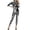 Silver, variant on Womens Halloween Cool Shiny Long Bodysuit Cos Heroes for Party
