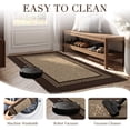 thumbnail image 4 of Bsicpro Doormat for Inside 32"x47, Dirt Trapper, Non Slip Entryway Rugs, Absorbent Entry Mat,Coffee, 4 of 7