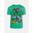 thumbnail image 6 of Marvel Comics Hulk Men's and Big Men's Graphic Tee, Sizes S-3XL, 6 of 6