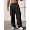 thumbnail image 3 of Men's Suit Pants Business Casual Versatile Trousers Waist Buckle Detail Formal Old Money Style Daily Wear, 3 of 8