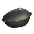 thumbnail image 1 of STAUB Specialities 2 L Cast Iron Oval Mussel Pot, Black, 1 of 6