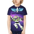 thumbnail image 1 of T-shirt Graphique Buzz Lightyear Manches Courtes Mode Été Hauts Grande Taille, 1 of 4