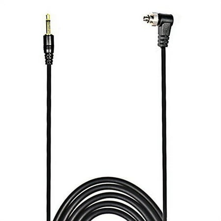 Foto&Tech 16 FT/5 Meter 3.5 mm to Male Flash PC Sync Cable with Screw Lock Suitable for Nikon Canon and most DSLR cameras Flash Trigger