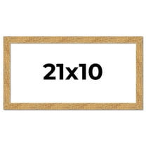 21x10 Frame Beige Real Wood Picture Frame Width 1.25 inches | Interior Frame Depth 0.5 inches |