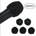 thumbnail image 4 of 100Pcs Microphone Covers Disposable Non-Woven Handheld Microphone No-Odor Windscreen Protective Cap Karaoke Mic Cover for Recording Room KTV Home Karaoke Bar News Interview(Black,3.1x3.1"), 4 of 4