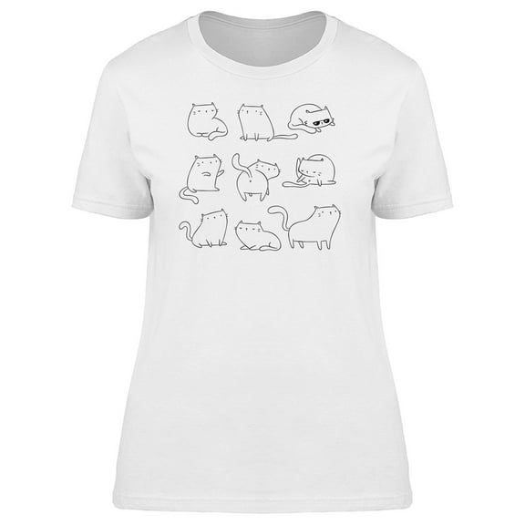 Funny Cats Tee Women's -Image by Shutterstock