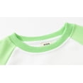 thumbnail image 4 of Toddler Kids Baby Boys Girls Color Block Splice Basic Crewneck Pullover Sweatshirt Children's Hoodie Coat Tops, 4 of 6