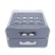 thumbnail image 1 of GOOHOCHY Huevera de plástico transparente de 32 rejillas para refrigerador, con cajón, organizador reutilizable, apilable para reuniones festivas., 1 of 8