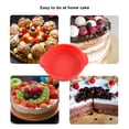 thumbnail image 4 of Advancent Molde de silicona para pasteles de 4, 6, 8 y 10 pulgadas, molde de silicona para hornear, herramienta para hornear, bandeja Herramientas y accesorios para hornear Rojo, 4 of 6