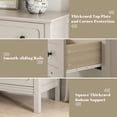 thumbnail image 6 of CARPETNAL Beige Dresser for Bedroom, 55" Wide 8 Drawer Dresser with Metal Handles and Deep Drawers, Modern Large Wood Chest of Drawers for Living Room, Hallway., 6 of 14