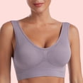 thumbnail image 3 of Conjunto de lencería Sujetador de belleza para mujer, sujetador de ejercicio de una pieza, uso diario femenino (gris L) Kuymtek Gris T L para Mujer, 3 of 5