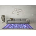 thumbnail image 3 of Ahgly Company Indoor Rectangle Abstract Blue Modern Area Rugs, 6' x 9', 3 of 4