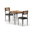 thumbnail image 3 of Ourlova Home Dining Table Set For 2 Dining Table And Chairs Set Of 2 3 Piece Dining Table Set With Spiral Table Legs For Small Spaces Kitchen Apartment, 3 of 6