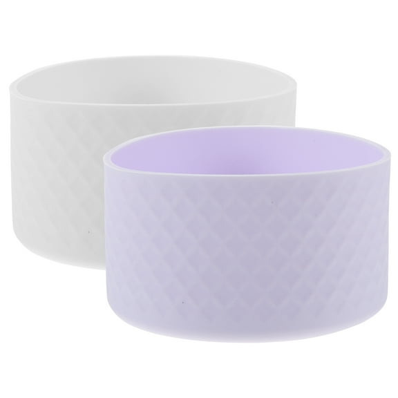 WEAVILUX Silicone Sports Water Bottle Accessories, 2pcs Protective Silicone Bottle Bottom Covers for Daily Use